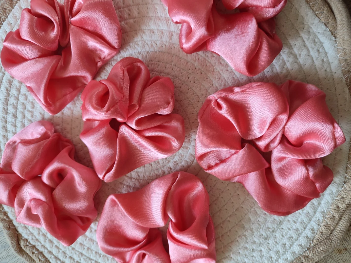 Chouchous s de soie couleur rose
