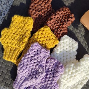 Mitaine cocon de différentes couleurs