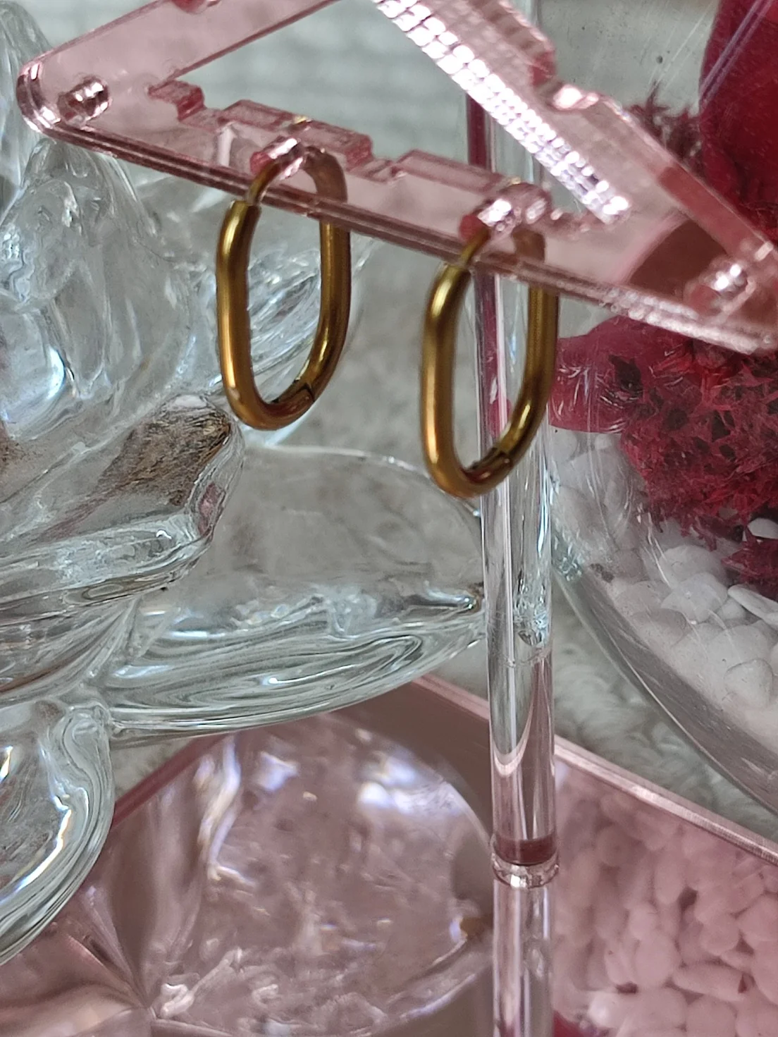 Paire de boucles d'oreilles pour Pampille de couleur argent